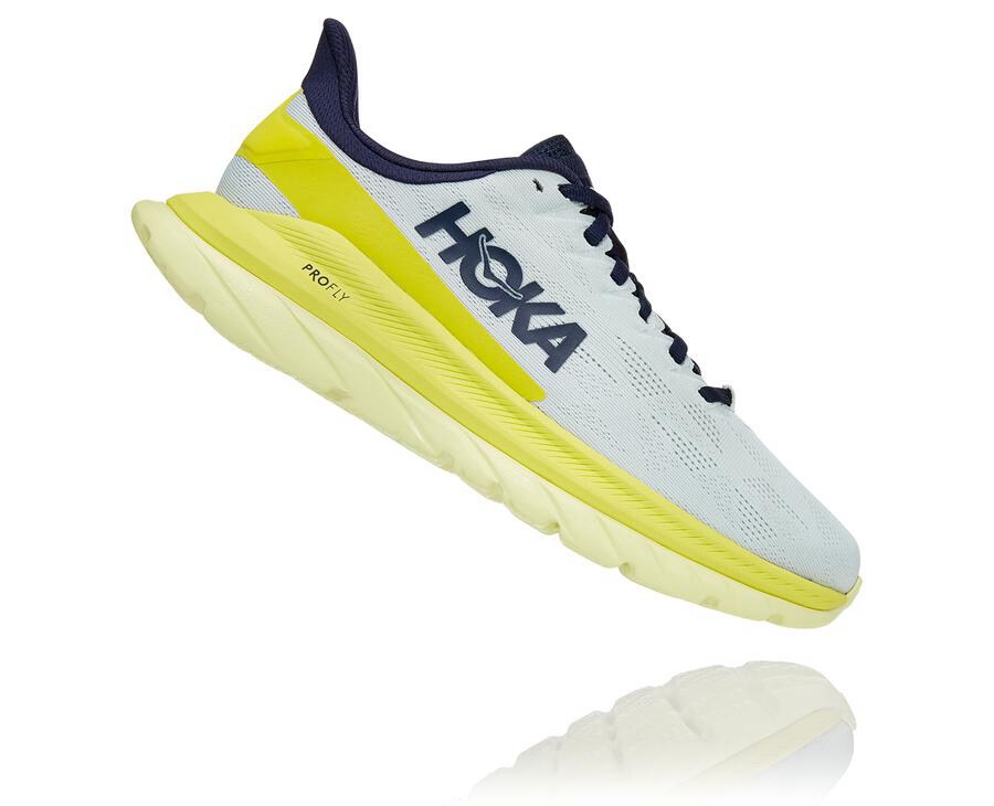 Hoka One One Running Shoes Womens White - Mach 4 - 15896KDFT